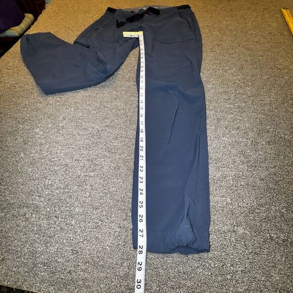 Mountain Hardwear Pants Womens 6/30 Blue Zip-Pockets Hike Walk Belted - Picture 5 of 6